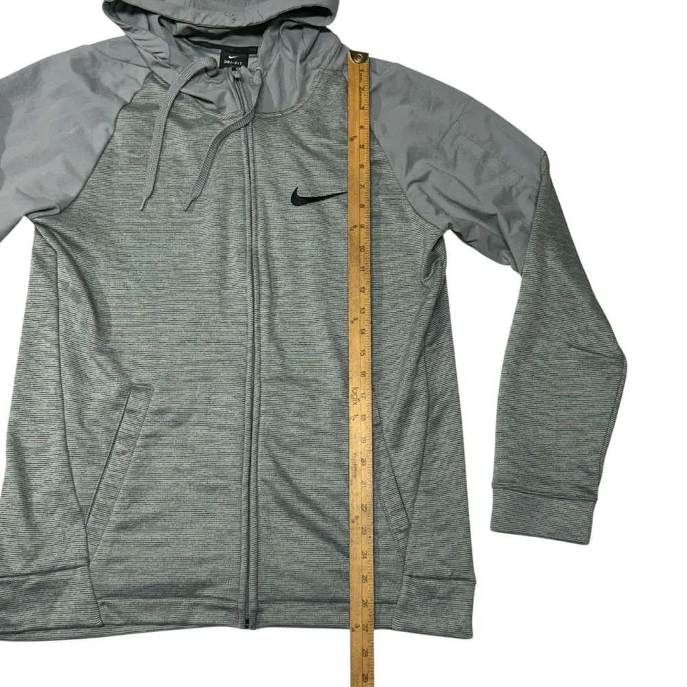 Nike Dry Fit Mens Size M Hoodie Full Zip Gym Running Training Activewear Pockets - Picture 6 of 10